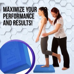 Extra Large Balance Pad in Blue for Enhanced Mobility and Lower Back Support