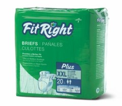 FitRight Plus Briefs 60“ – 69“, 20 Count