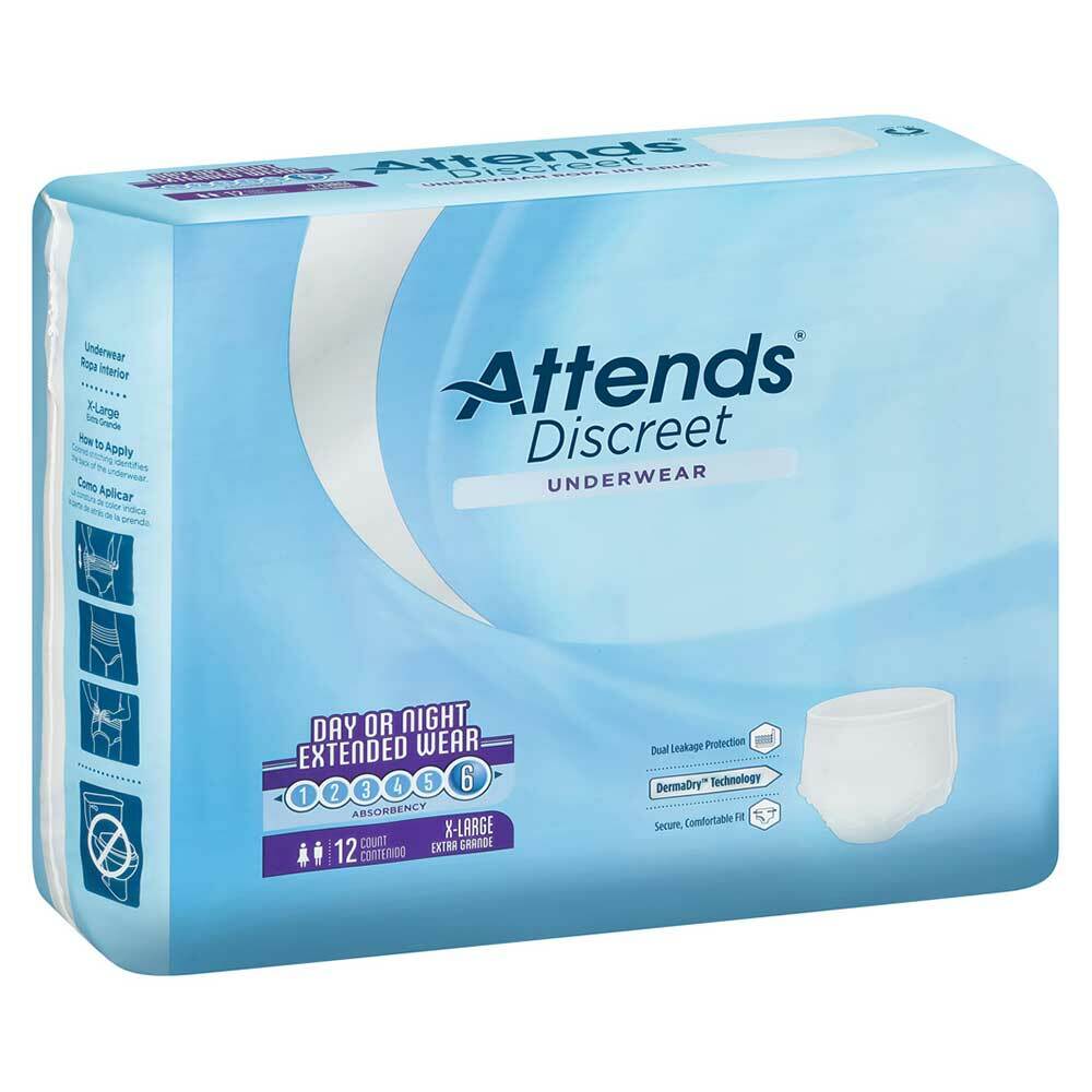 Attends Overnight Protective Underwear, X-Large 58 – 68in BG/12 #APPNT40
