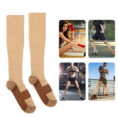 2-6 Pairs Women Men Copper Compression Socks Calf Leg Foot Support Stockings