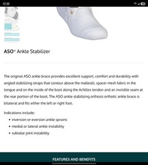 Med Spec ASO Ankle Stabilizer (X- Small, Black)