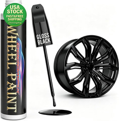 Gloss Black Rim Touch up Paint Pen Car Wheel Scratch Repair Kit 1 Fl Oz