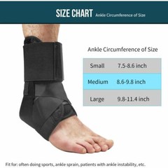2 TYPES Ankle Brace Support Compression Stabilizer Pain Relief Foot Lace Up Wrap