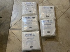 Secure Personal Care Product Waterproof Sheeting 39”x75”,with Anchor Bands(5Ct)