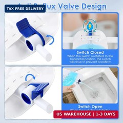 5PCS 1000ml Leg Bag Urinary Drainage Bag with 12″ Tube, Anti Reflux Valve | 33.8