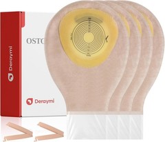 20PK Kids Colostomy Bag Skin-Friendly One-Piece Ostomy Bags for Kids Cut-to-Fit