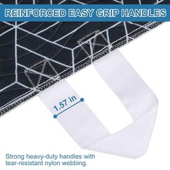 Positioning Bed Pads With 8 Handles Easy Repositioning 34×52 Inch Navy Blue