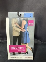 mediven Comfort 45506 Calf Open Toe Compression Socks Natural Anti-microbial