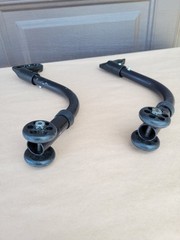 Quickie Wheelchair ANTI TIP W/ Receivers Brackets TIPPERS WHEELS Wheelie Bars