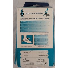 ASO Ankle Stabilizer Size XX-Large Black Lace Up Sprained Ankle Brace Orthopedic