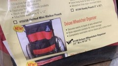 Deluxe Wheelchair Storage Organizer with Pouches 17″ x 19 1/2″