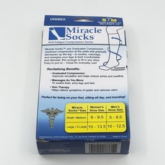 Miracle Socks Compression Socks – Unisex S/M, Anti-Fatigue, Black