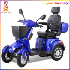 Heavy Duty 4-Wheel Mobility Scooters 31 Miles 3-Speed 800W 500lbs Capacity