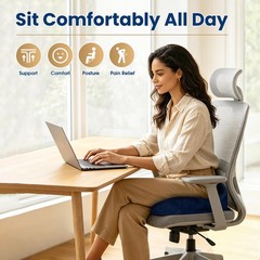 SofterCharm Seat Cushion,Thick Memory Foam Cushions for Office Chair, Car Sea…
