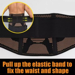 Lower Back Brace Copper Lumbar Support Waist Belt For Men Women Pain Relief