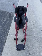 Medline Ultralight Transport Wheelchair – 15 lbs, Excellent Condition