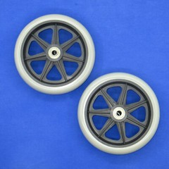 1 Pair NEW Rollator Replacement Parts 6″ Caster Wheel With Bearing for Walker