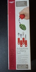 Equate Adaptive Cutlery 4 Piece Set Bendable Utensils for Elderly or Disabled