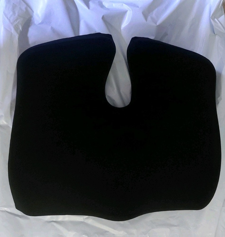Cushion Lab Pressure Relief Seat Cushion Sitting, Extra-Dense Memory Foam, Black