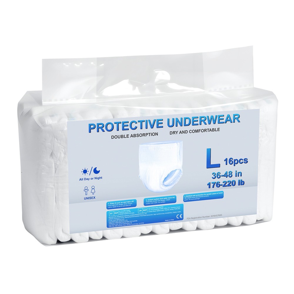 Adult Disposable Underwear Pull On Up Brief Diapers Men Women L Size 64 Count