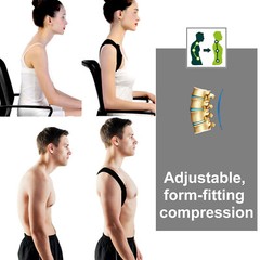 Back Posture Corrector Shoulder Straight Support Brace Belt Therapy Men Women