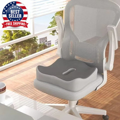 1Pc Memory Foam Seat Cushion – 3D Ergonomic Support| Light Green & Grey, Washabl