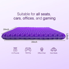Double Thick Gel Seat Cushion – Egg Shape, Non-Slip Breathable, Comfort