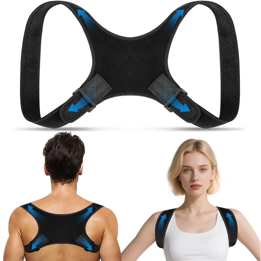 Aokyoo Back Brace Posture Corrector for Men – P0328001 One Size, Black