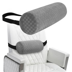 Lumbar Roll Pillow for Lower Back, Lumbar Support Foam(Light Grey,Short-11*4.3“