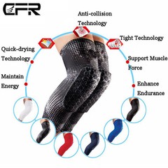 Knee Pad Basketball Leg Protector Knee High Crashproof Antislip Honeycomb Sleeve