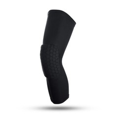 1 Pair 43cm Compression Long Sleeve Support Leg Knee Pad Brace Sport Pain Guard