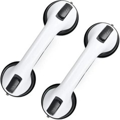 Suction Grab Bars 2 Pack Shower Handle Bathroom Safety Support No Drill