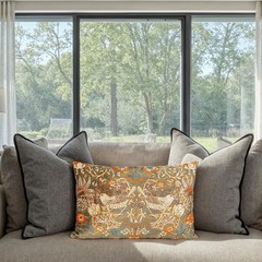 Creative Co-Op Cotton Velvet 24 inches x 16 x 0.5 inches, Multicolor