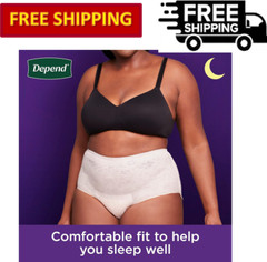 Depend Night Defense Incontinence Overnight Underwear for Women S/M/L/XL/XXL