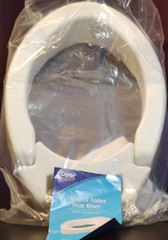 LPN – Compass Health Carex Hinged Elongated Toilet Seat Riser – Adds 3.5″