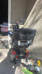 Pride Mobility Gogo Sport S73 3-Wheel Electric Scooter Red Black Battery