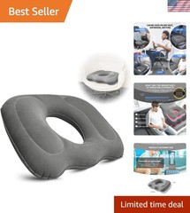 Travel-Friendly Inflatable Seat Cushion – Ergonomic Design & Adjustable Firmness