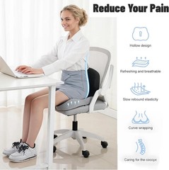 Trucker Seat Cushion for Long Sitting Memory Foam Seat Chair Cushion Office Car