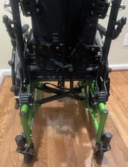 Numotion Quickie Special Needs Pediatric Adjustable Manual Green Wheelchair