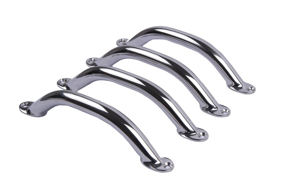 4X Stainless Steel Marine Grab Handle Polished 9″ Marine Boat Oval Tube Handrail