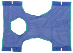 Invacare Standard Sling with Commode Opening for Patient Lifts, Polyester…