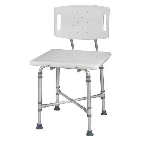 Healthsmart Backrest Tub and Shower Seat, 21″ L, Aluminum, Plastic, Textured