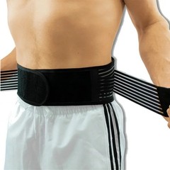 Adjustable Neoprene Double Pull Lumbar Support Lower Back Belt Brace Pain Relief