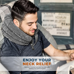Cervical Neck Stretcher and Cervical Traction Device, Inflatable Neck Traction D