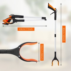 2PCS Heavy Grabber Tool Industrial Pick Up Stick Hand Grip Reach Trash Reacher