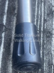 Solid Titanium Walking Cane – Derby Style T-Handle Extraordinary Custom Quality