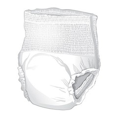 McKesson Adult Disposable Cloth Underwear Maximum Absorbency – Size L 18 Count