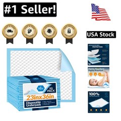 Super Absorbent Disposable Chux Pads 23×36 – 50 Count for Ultimate Hygiene
