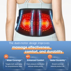 Infrared Heated Vibration Massage for Lower Back Pain Relief Lumbar Support Belt