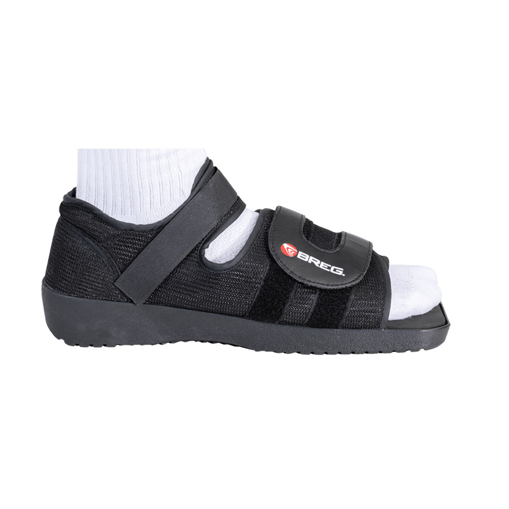 Breg 100614-030 Post-Op Shoe Medium Unisex Fits Left or Right Foot / Black, NEW